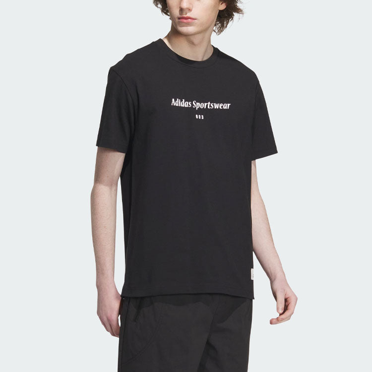 adidas Sportswear Lounge Graphic T-shirt 'Black' IP4991