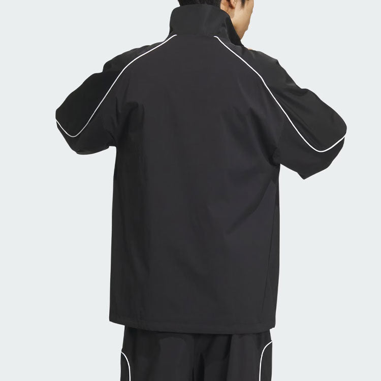 adidas Originals 3-Stripes Coach Jacket Asia Sizing 'Black' JE3491