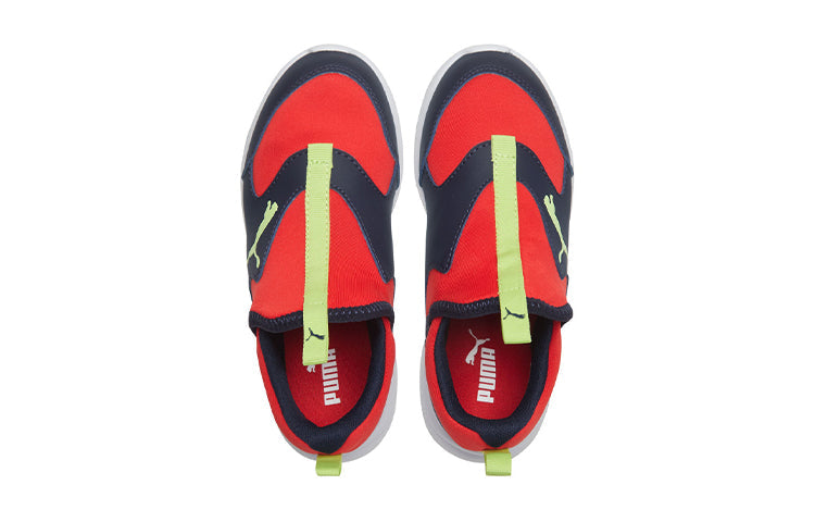 (GS) PUMA Fun Racer Slip On Red/Black/Yellow 193668-01