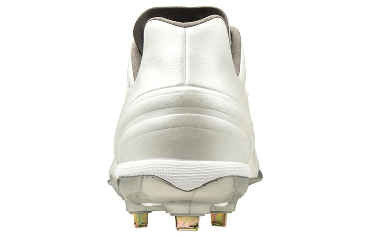 Mizuno Pro QS Low Top Wear-Resistant Baseball Shoes White Gray 11GM190001