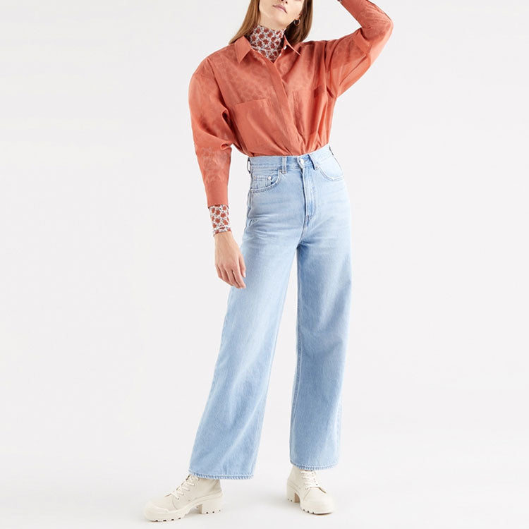 Levis Lapel Long-Sleeved Shirt Orange 28934-0004