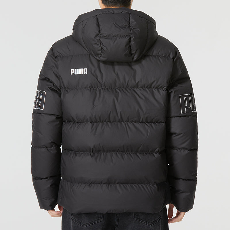 PUMA Power Hooded Down Puffer Jacket 'Black' 676032-01