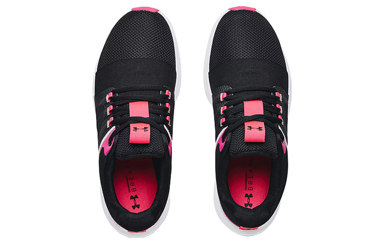 (WMNS) Under Armour Charged Breathe Bliss 'Black Electro Pink' 3024148-003