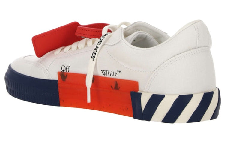 Off-White Vulcanized Low Canvas 'White Black Red' OMIA085S23FAB0020146
