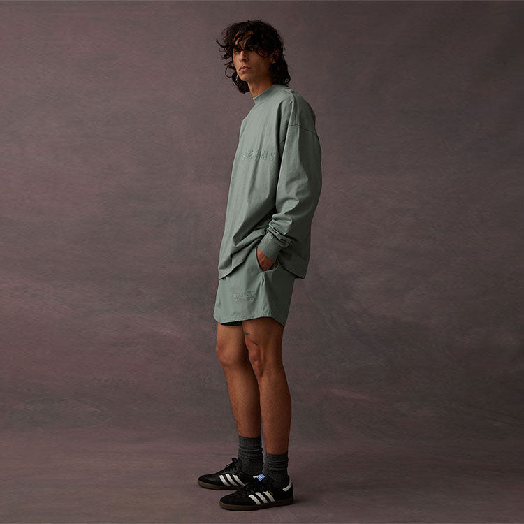 Fear of God Essentials SS23 Long Sleeve Logo Tee 'Sycamore' 125BT222011F