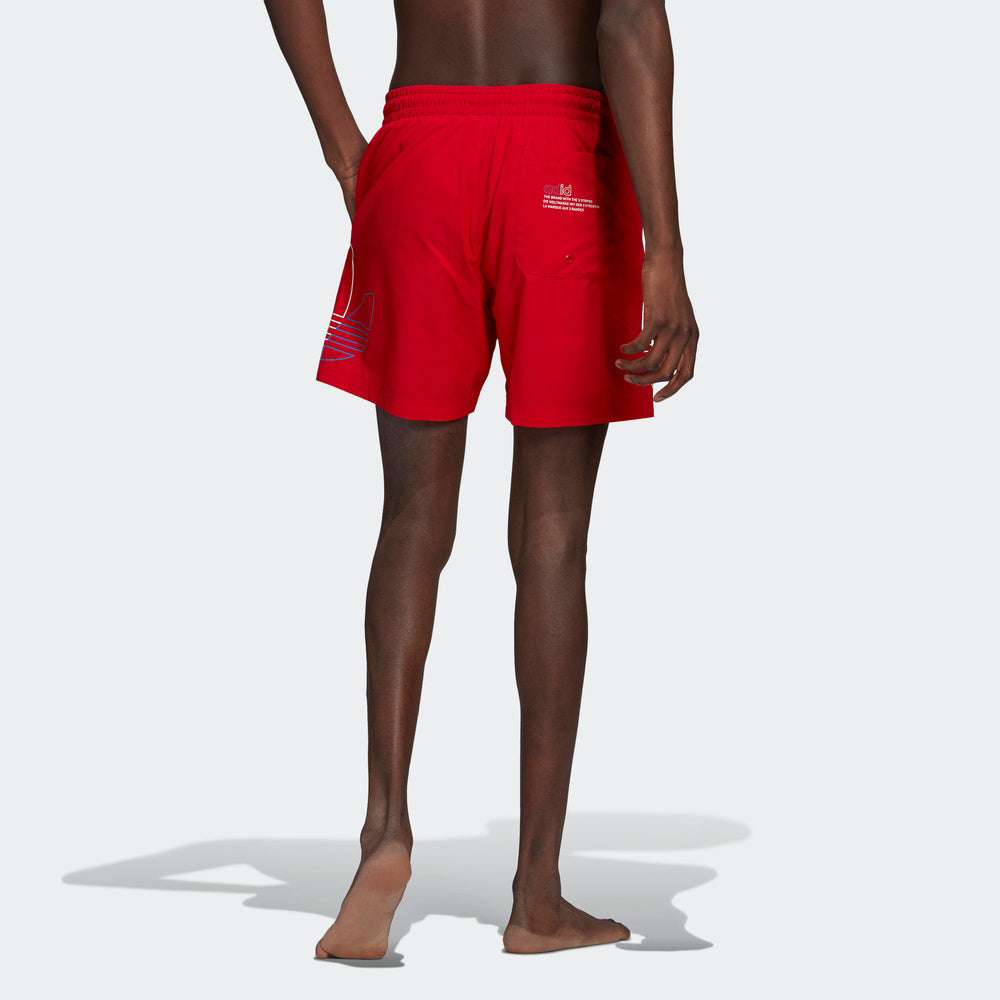 adidas originals Fto Swims Men's Summer Sports Shorts Red GN3549