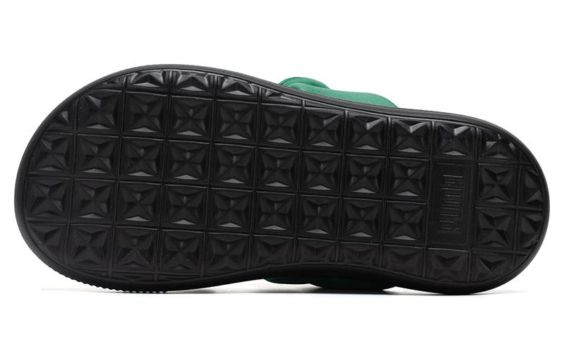 (WMNS) PUMA Mayu Puffy Slides 'Green Black' 399450-03