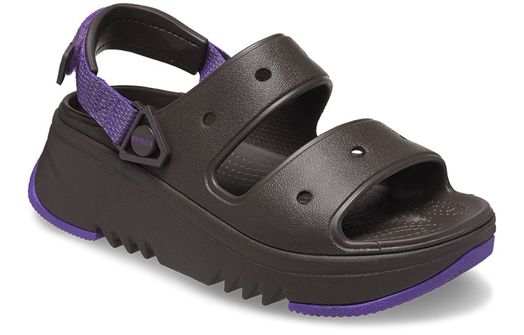 (WMNS) Crocs Hiker Xscape Sandal 'Espresso Neon Purple' 208181-2A0