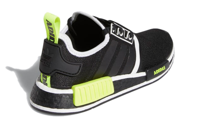 (GS) adidas NMD_R1 Big Kid 'Black Solar Yellow' GY5060
