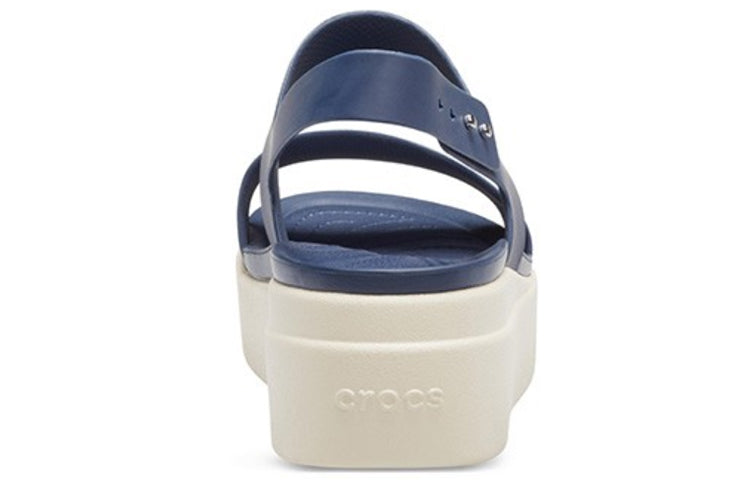 (WMNS) Crocs Brooklyn Thick Sole Sandals Blue Gray 'Blue Grey' 206453-46K
