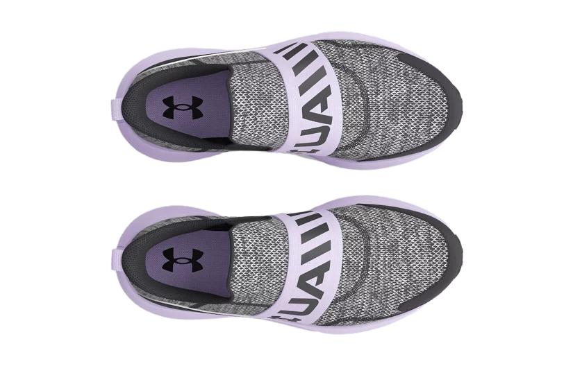 (GS) Under Armour Surge 3 Slip 'Jet Grey Nebula Purple' 3026531-102
