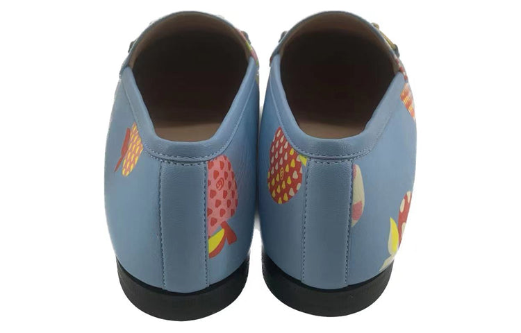 (WMNS) Gucci Leather Slip On 'Blue Red' 22M104861