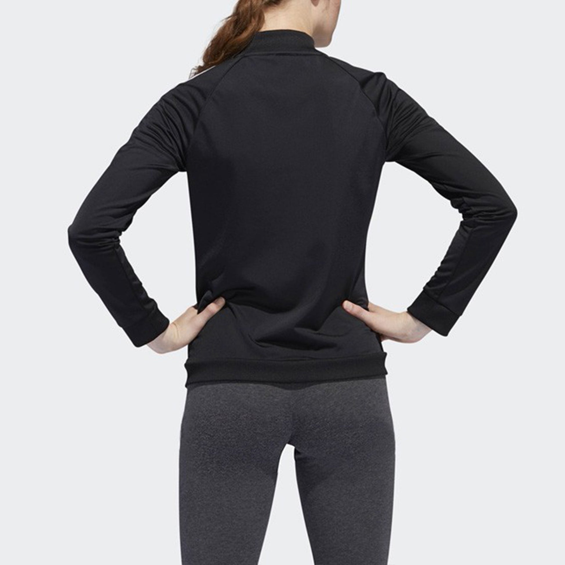 (WMNS) adidas neo Stand-up Collar Jacket Black DZ7657