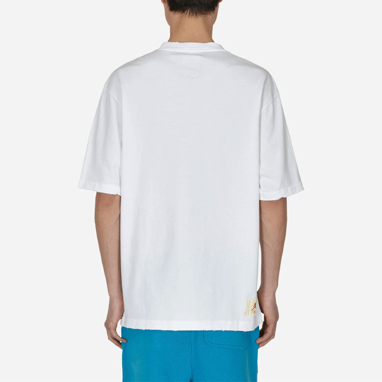 Air Jordan x union Crossover SS22 Solid Color Breathable Logo Round Neck Short Sleeve Asia Edition White DM2844-100