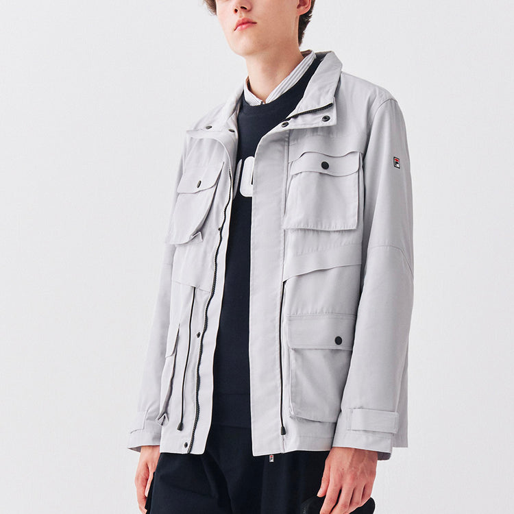 FILA Casual Sports Cargo Woven Jacket Gray F51M048701F-GY