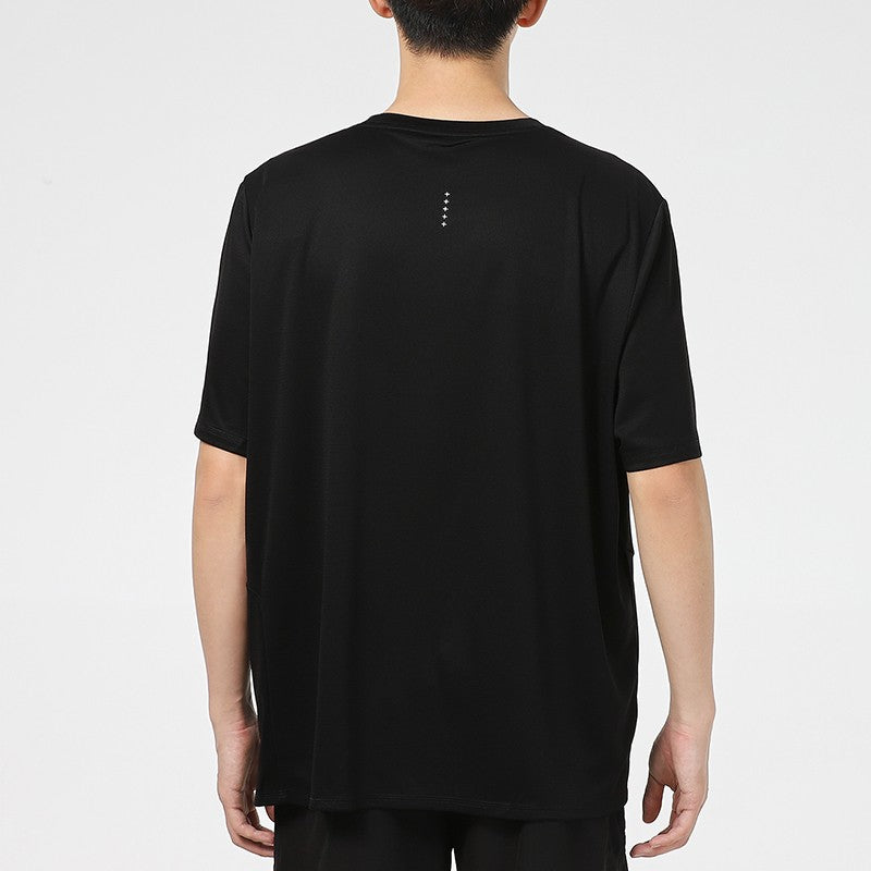 PUMA Sports Running Quick Dry Breathable Round Neck Short Sleeve Black 520208-01