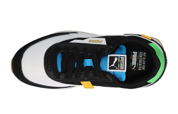 (GS) PUMA Future Rider Unity Youth Low Running Shoes Black/White/Red 374718-02
