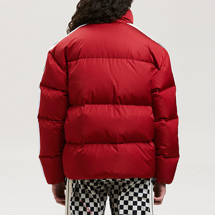 Palm Angels FW22 Classic Track Down Jacket 'Red White' PMED019F22FAB0012501