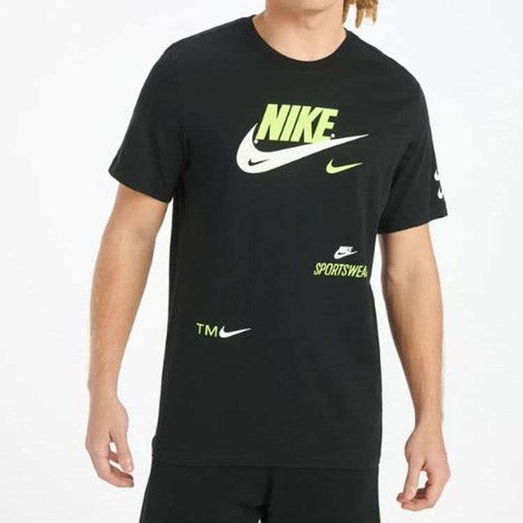 Nike Swoosh Round Neck Short Sleeve Black CU0078-010