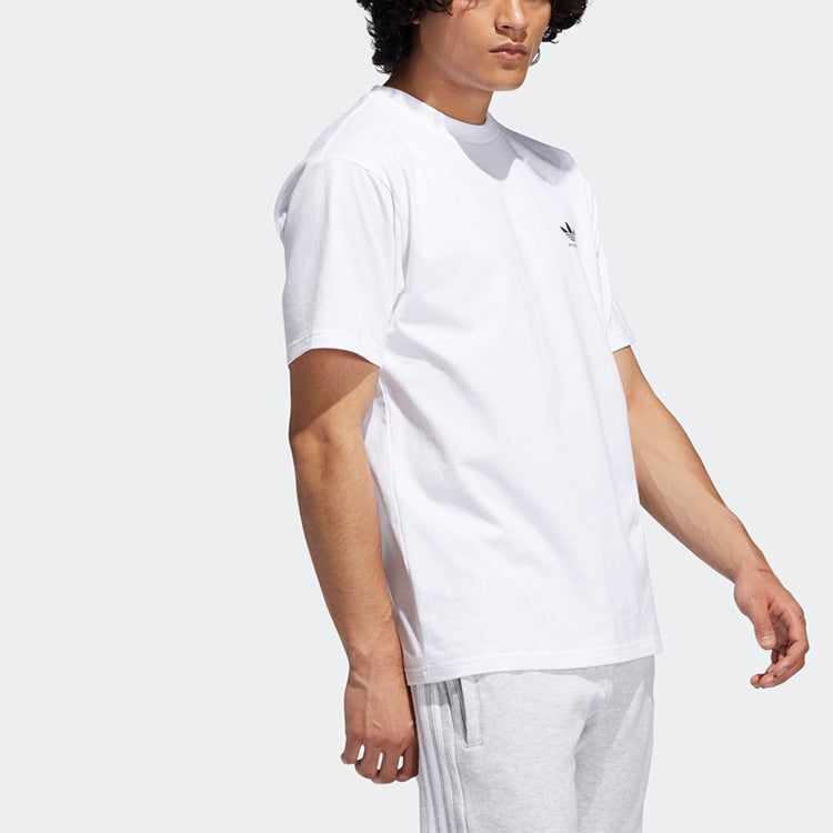 adidas originals Logo Printing Sports Short Sleeve White T-Shirt GL9849