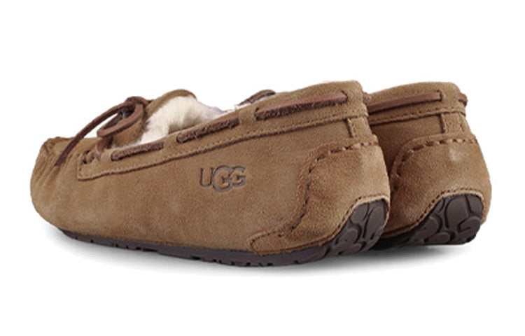 Kids UGG DAKOTA Sports Casual Shoes 'Brown Yellow' 5296K-CHE