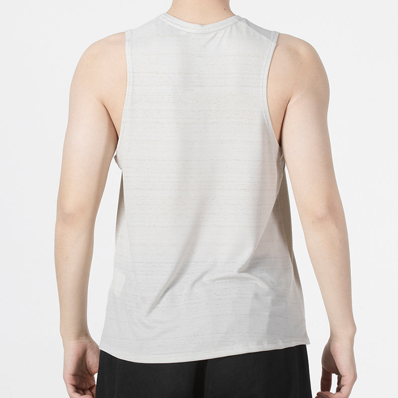 Nike Dri-fit Casual Sports Quick Dry Running Breathable Solid Color Sleeveless Vest Creamy White CU5983-072