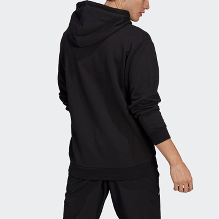 adidas originals Worm Casual Sports hooded Printing Pullover Black GN2159