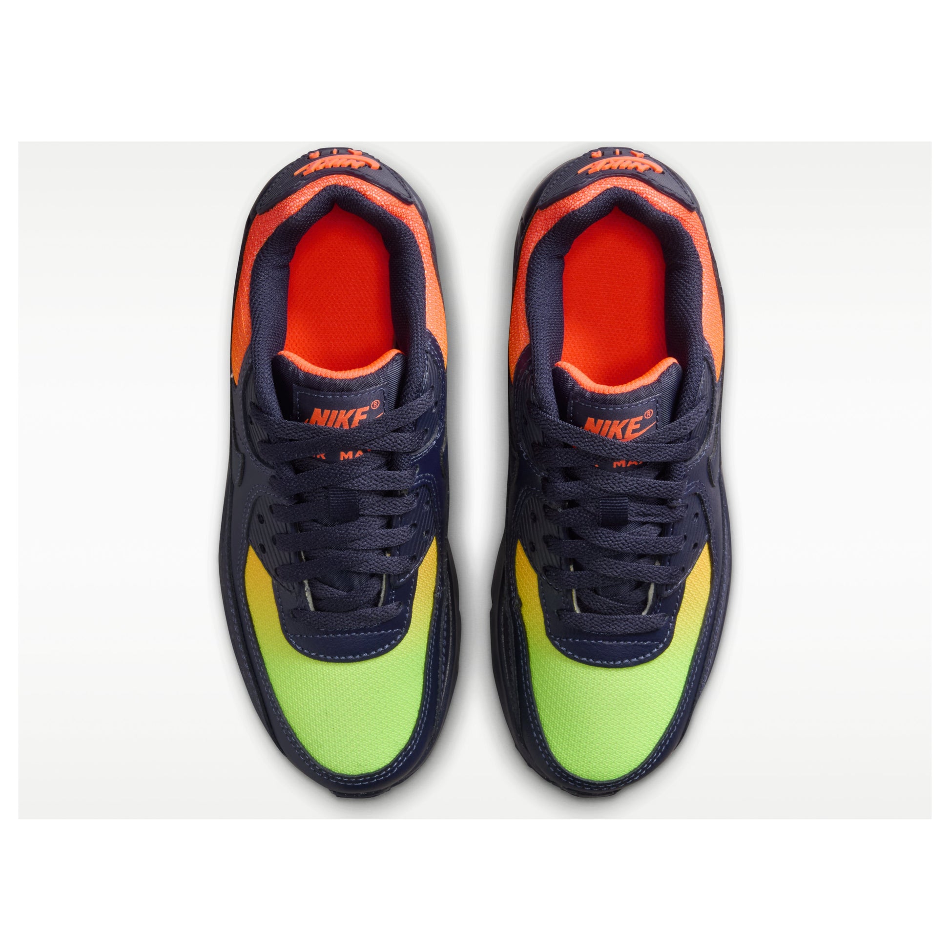 (GS) Nike Air Max 90 LTR 'Lemon Venom Hyper Crimson Laser Orange' CD6864-701