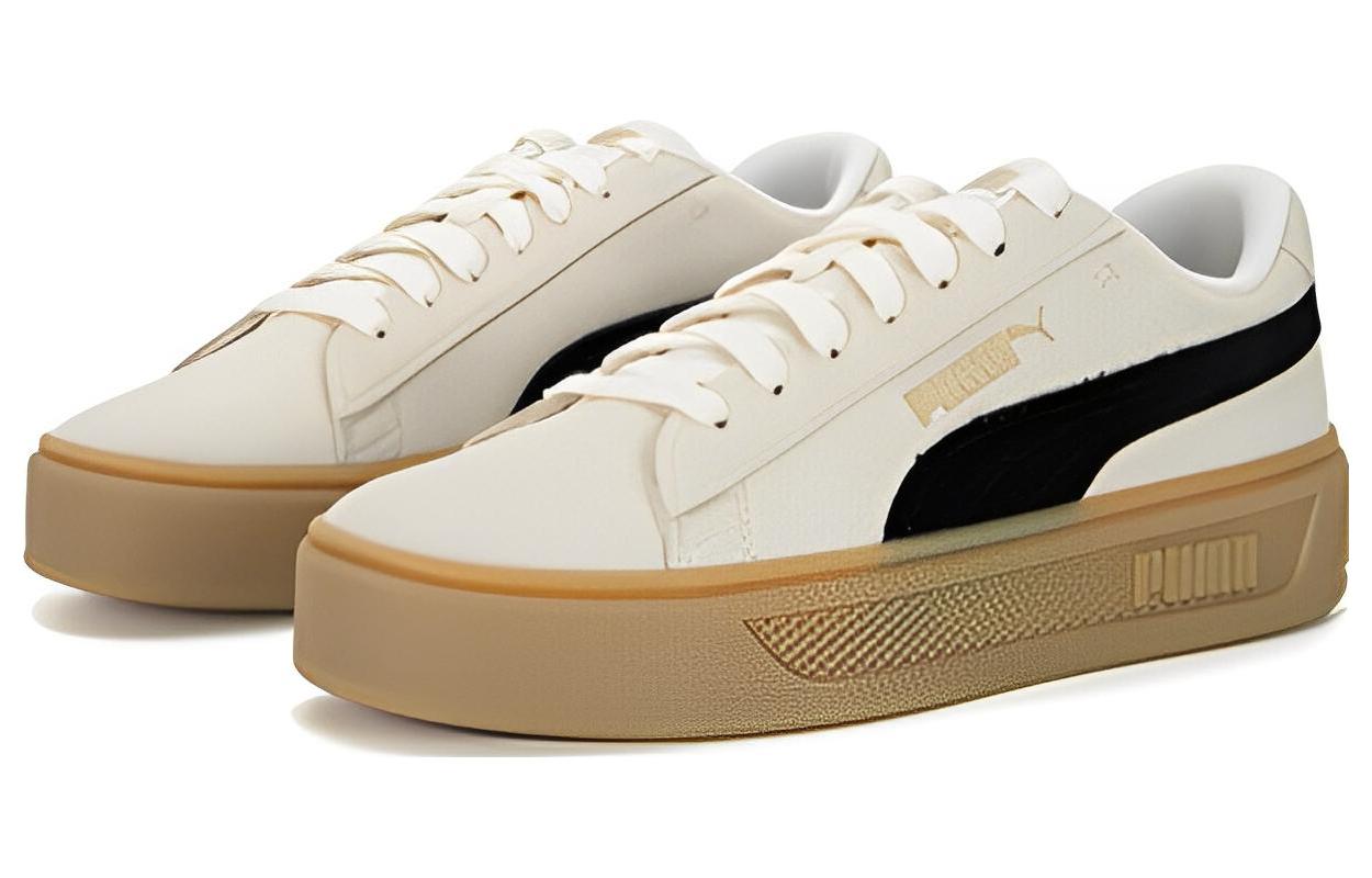 (WMNS) PUMA Smash Platform v3 SD 'Cream Brown' 391942-01