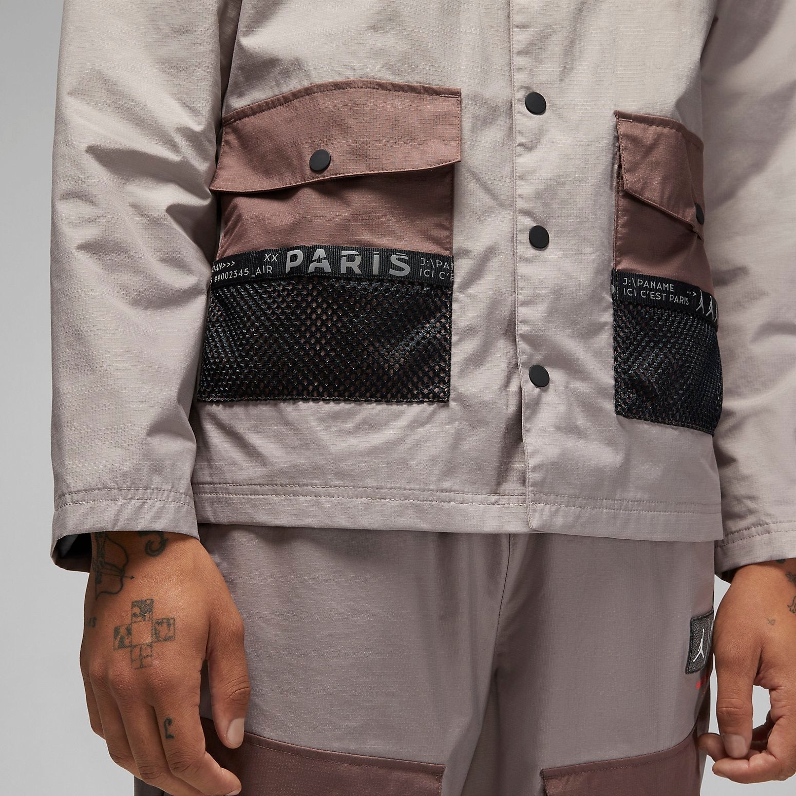 Nike x Paris Saint-Germain PSG Woven Cargo Jacket 'Tan' DM3104-010