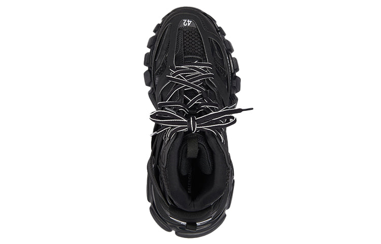 (WMNS) Balenciaga Track High-Top Daddy Shoes Black 654866W3CP31000
