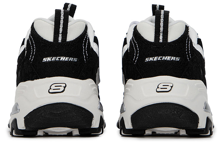 (WMNS) Skechers DLites 1.0 'Black White' 896085-BKW