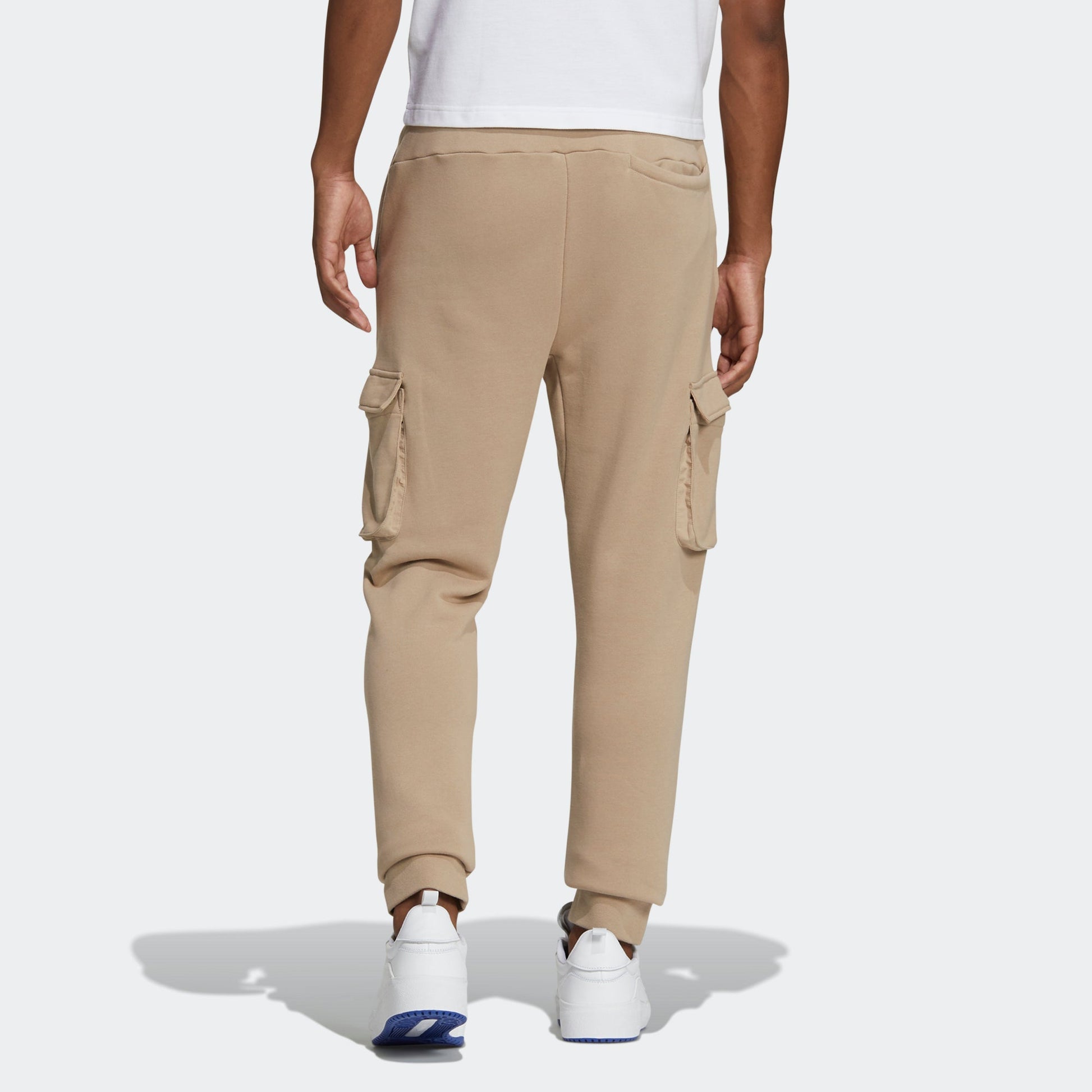 adidas originals Embossed Pant Cargo Pocket Bundle Feet Casual Sports Pants Khaki Brown GT7286