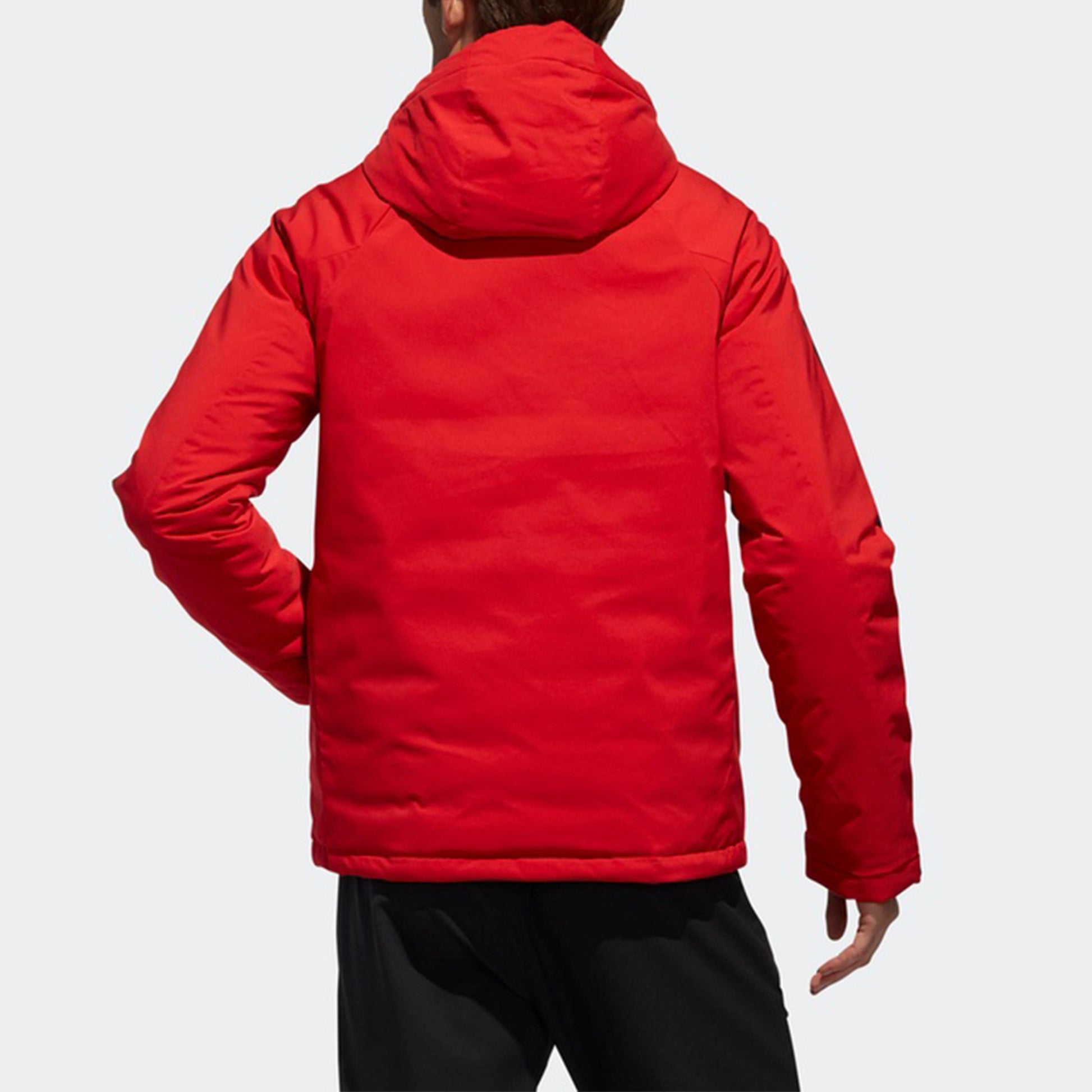 adidas 3stripes Down H Stay Warm raglan sleeve Sports hooded down Jacket Red DM1971