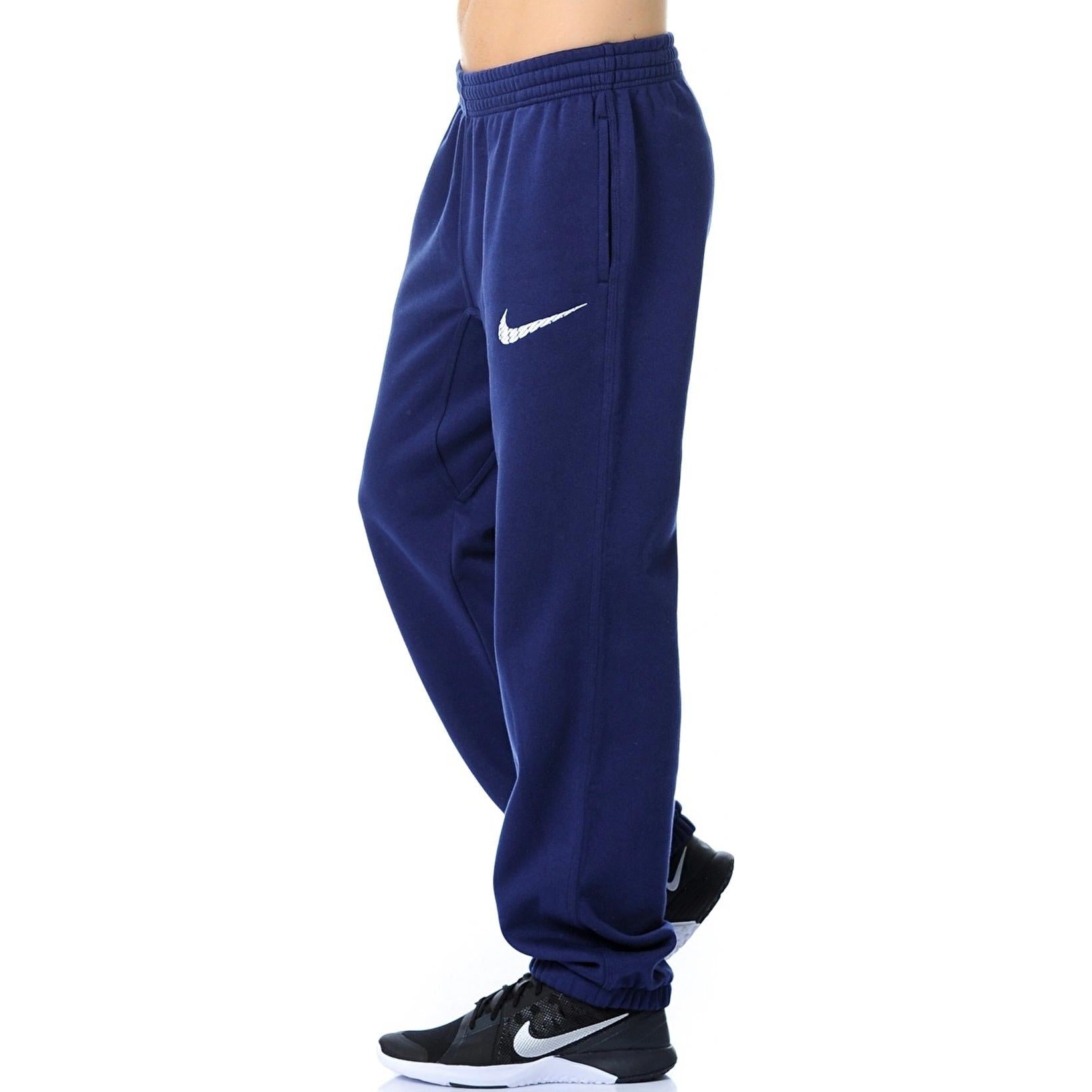 Nike Club Swoosh Fleece Cuff Pants 'Midnight Navy' 679360-410