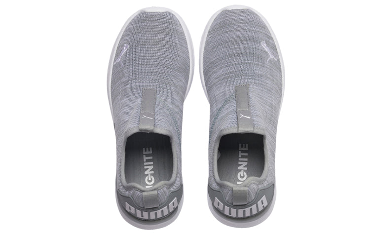 (WMNS) PUMA Ignite Flash Slip Low Top Running Shoes Grey 192271-01