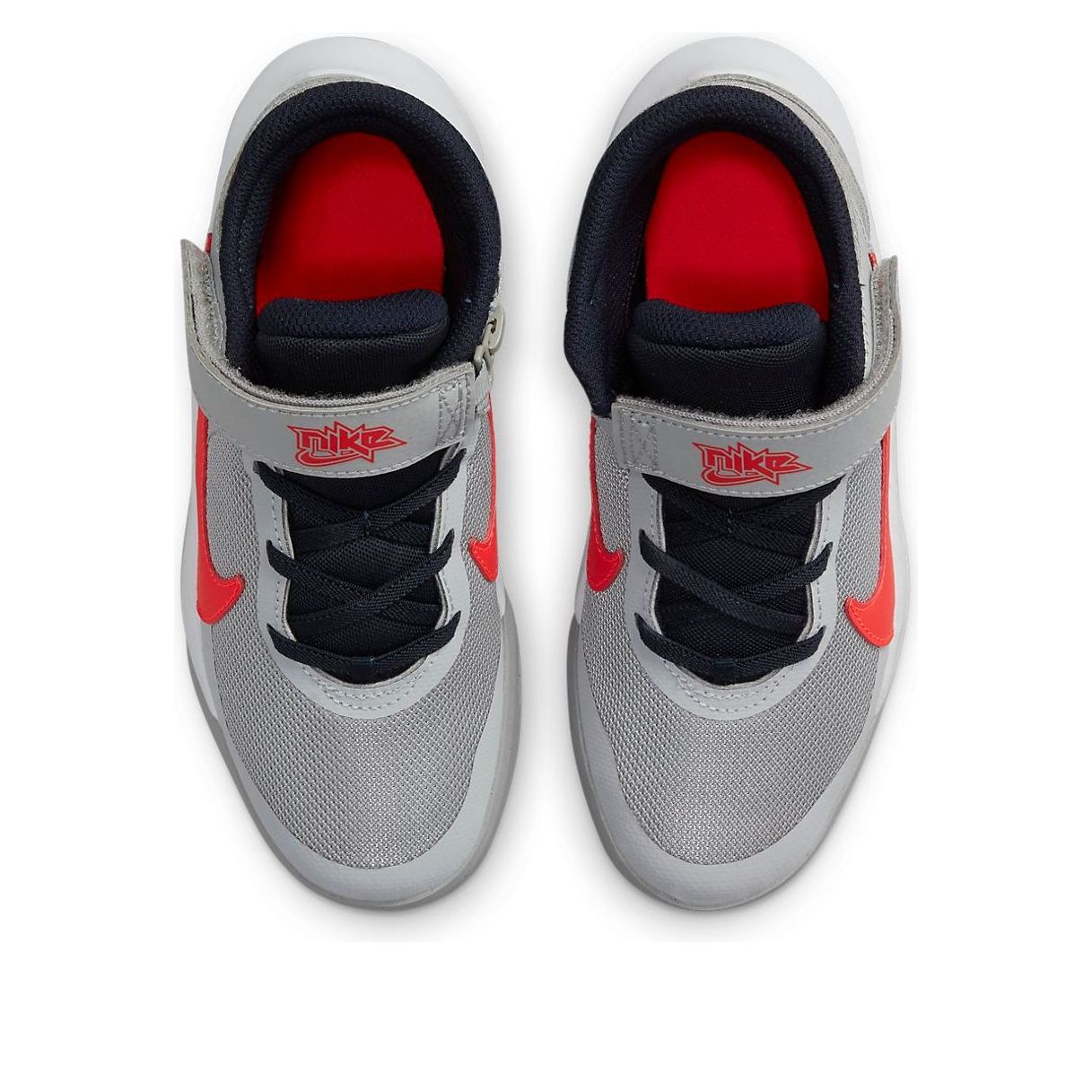 (PS) Nike Team Hustle D10 FlyEase 'Grey Bright Crimson' DD7302-006