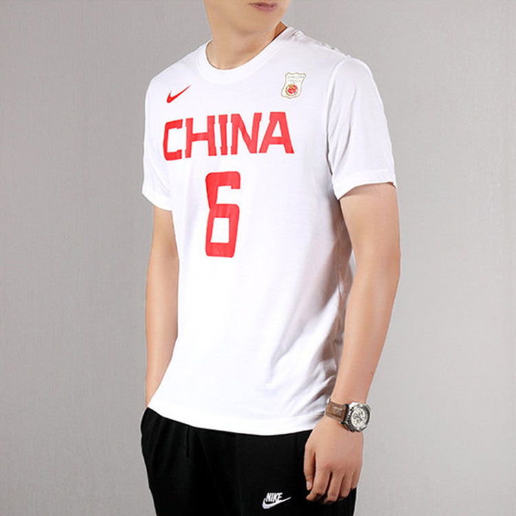 Nike Dri-fit Short Sleeve Athleisure Casual Sports Round Neck White BQ3757-101