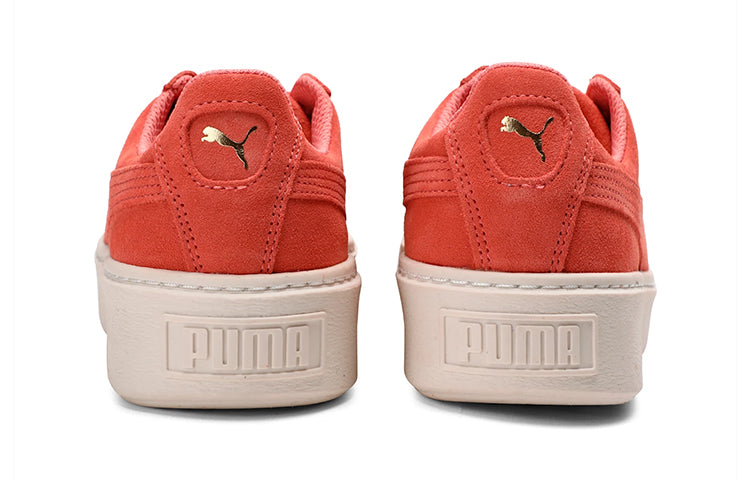 PUMA Suede Platform Glam Jr Pink/Gold 364921-05