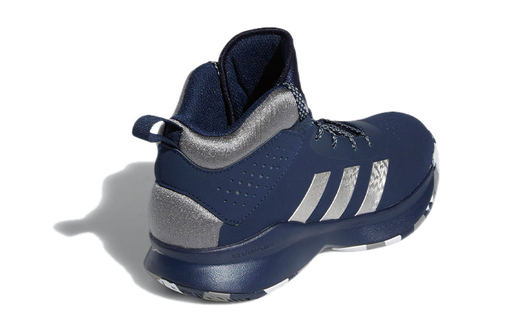 (GS) adidas Cross Em Up 5 Wide K 'Blue White Gray' FW8983