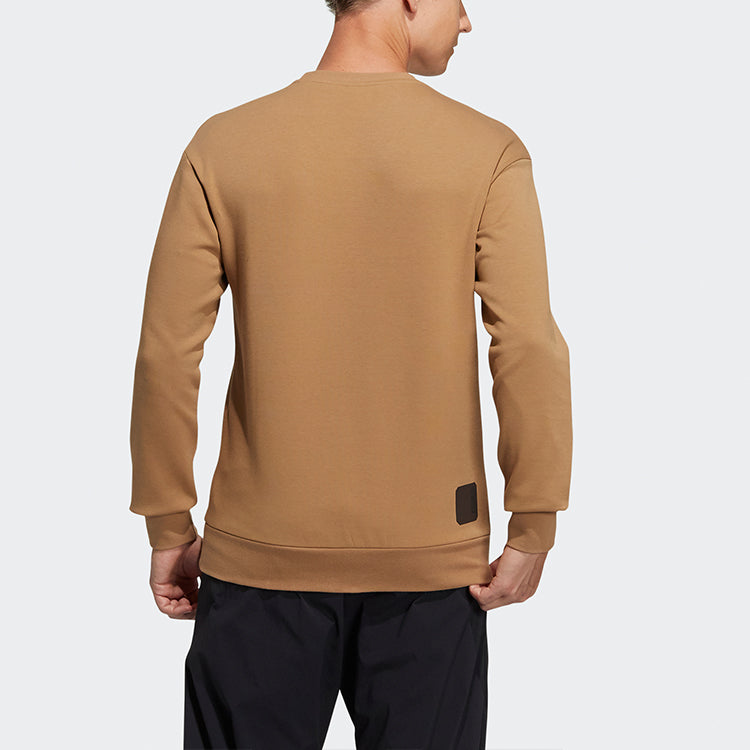adidas Wj Swt Logo Printing Sports Round Neck Pullover Yellow GP0920