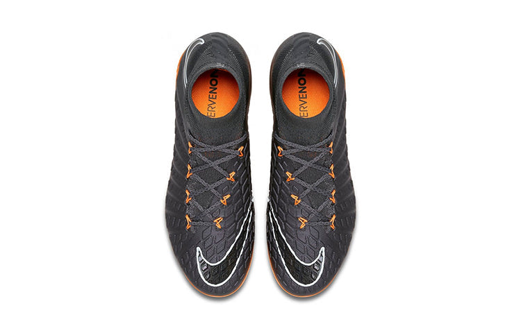 (GS) Nike Hypervenom 3 Elite DF FG 'Dark Grey Total Orange' AH7292-081