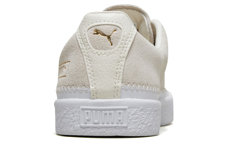PUMA SUEDE TRIM Retro Low Tops Casual Skateboarding Shoes Unisex Creamy White 369639-04