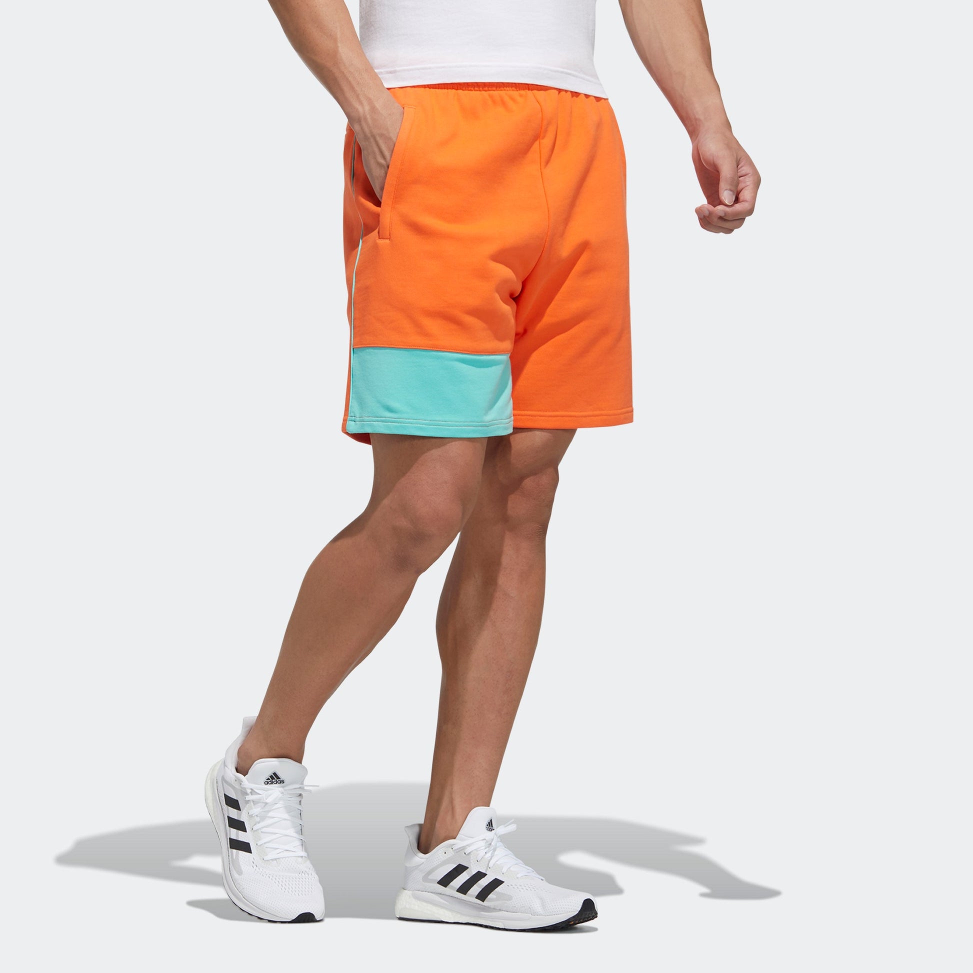 adidas Ub Sht Kn Sports Stylish Contrast Color Stitching Shorts Orange GP0829