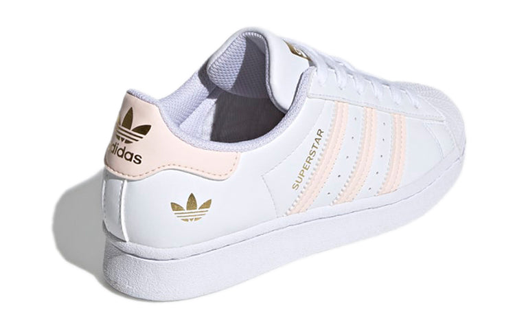 (GS) adidas originals Superstar J Sneakers 'White Pink Gold' FY1672