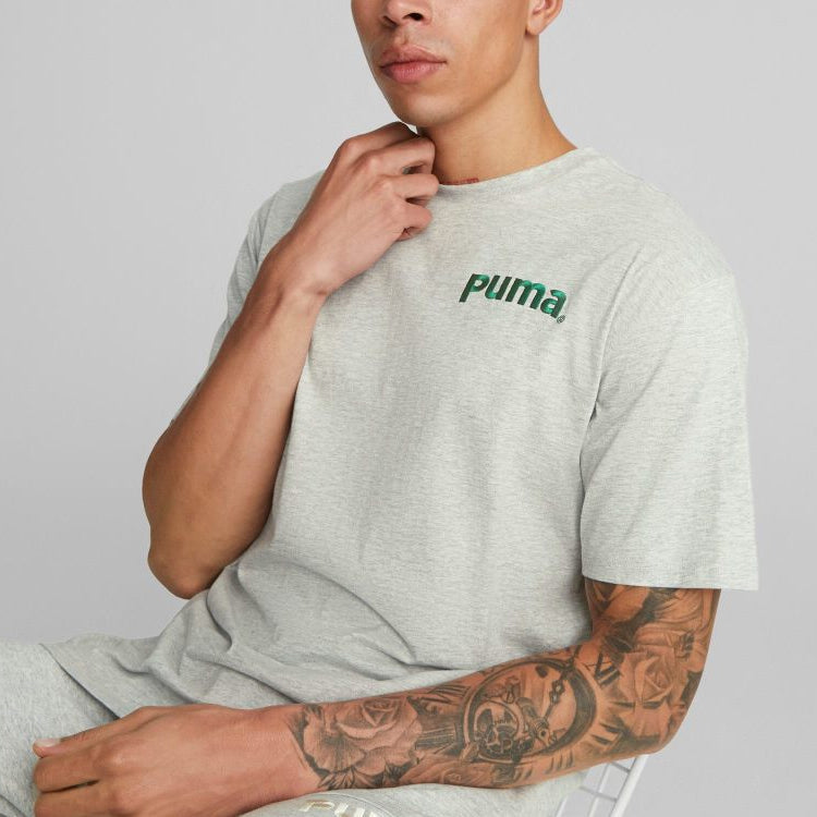 PUMA Team Graphic T-Shirt 'Grey' 622536-04