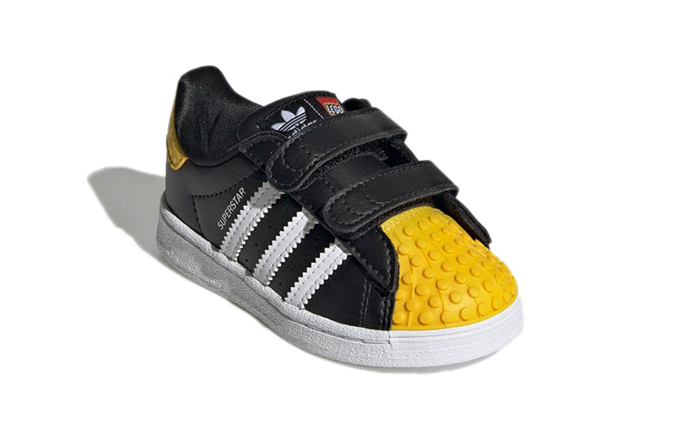 (TD) adidas x LEGO Superstar 'Core Black Yellow' GX3384