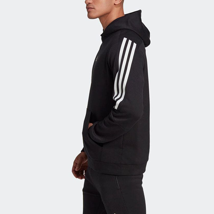 adidas Future icon 3-stripes hoodie 'Black' HK4572