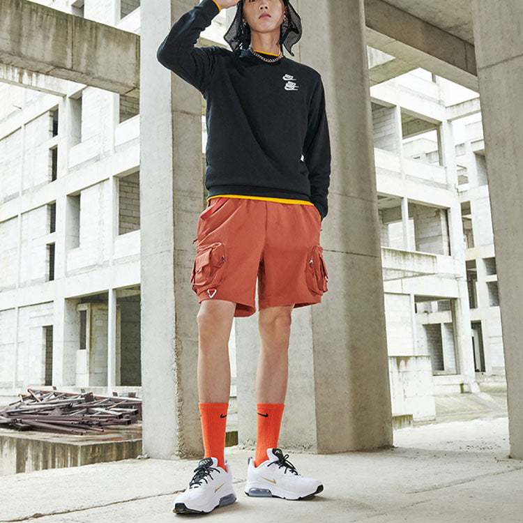 Nike Unisex Nike Sportswear Logo Printing Round-neck Sweatshirt Black DV7381-010