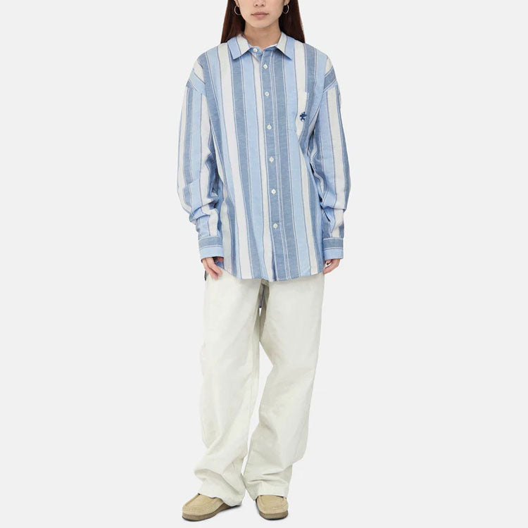 Stussy Wide Striped Shirt 'Blue' 1110239